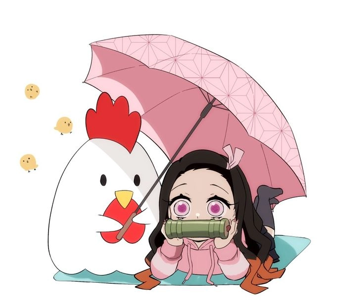 Dessin Nezuko chibi dễ vẽ và cực kỳ dễ thương