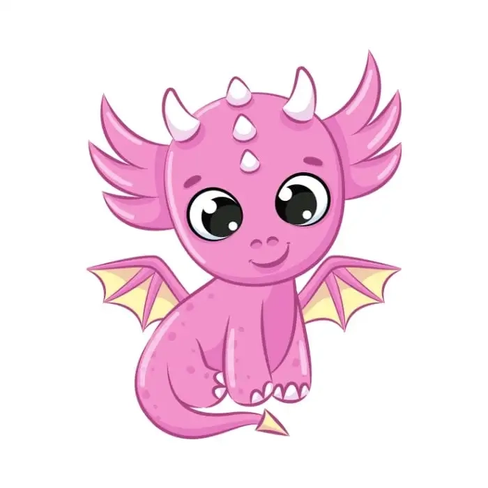 Rồng chibi cute tạo nên không gian ảo diệu tuyệt vời