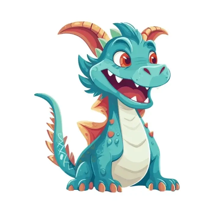 Rồng chibi anime đẹp mắt đầy phong cách
