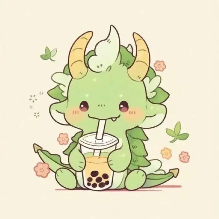 Bé rồng chibi dễ vẽ với hình ảnh đáng yêu