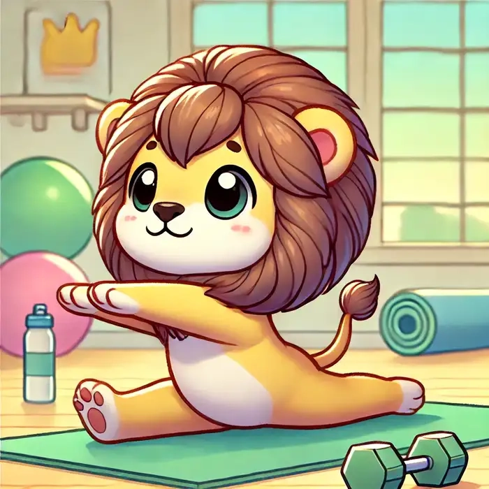 Hình ảnh sư tử chibi sống động đáng yêu