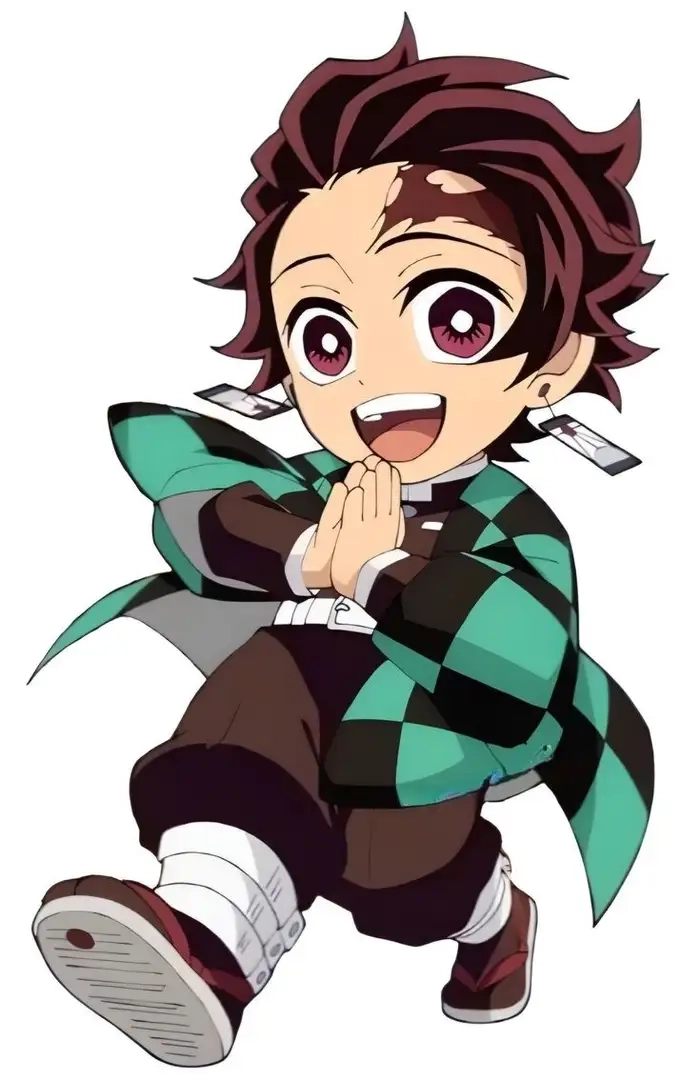 Tanjiro chibi ngầu vẫn giữ nét dễ thương riêng