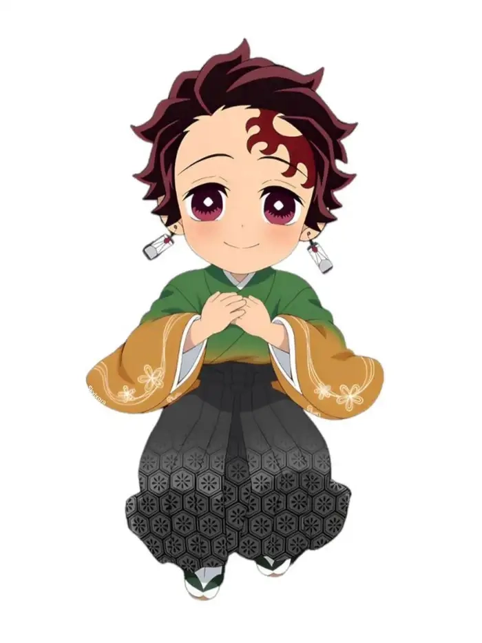 Hình Tanjiro chibi đẹp ngây ngất lòng người