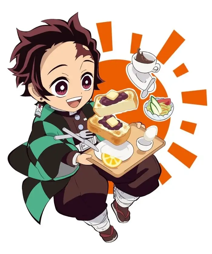 Tranh tô màu Tanjiro chibi rèn luyện sự sáng tạo