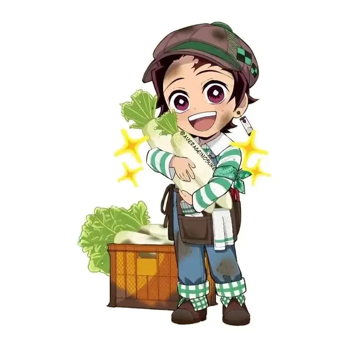 Kawaii Tanjiro chibi cute gây sốt cộng đồng mạng