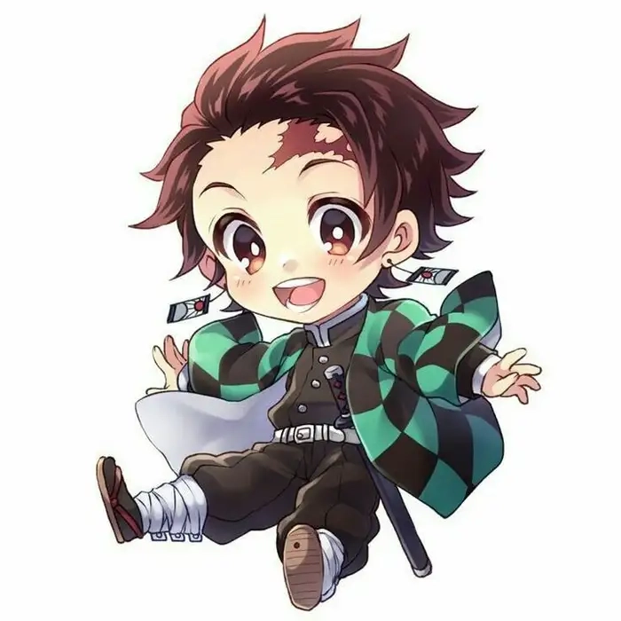 Cách vẽ Tanjiro chibi đơn giản nhất cho bé