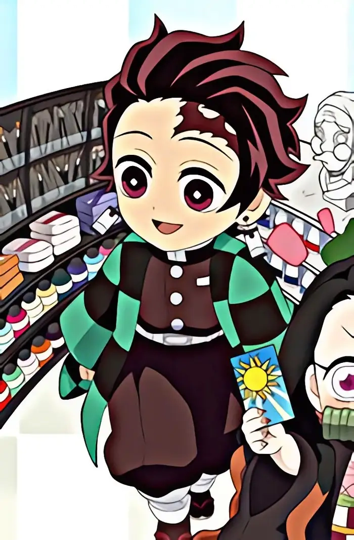 Hình nền Tanjiro chibi đẹp từng chi tiết