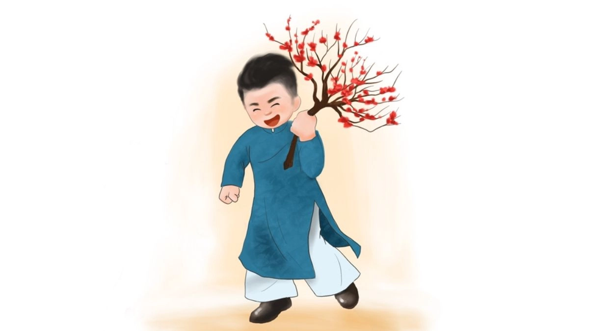 Ảnh Chibi Ngày Tết rộn ràng không khí xuân