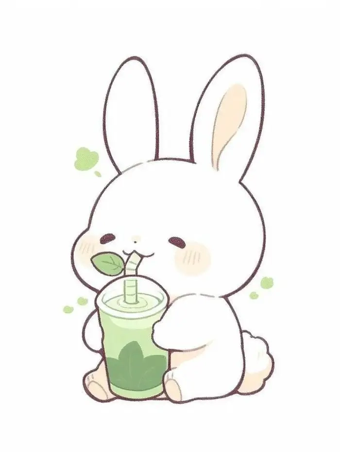 Hình con thỏ cute chibi ngộ nghĩnh