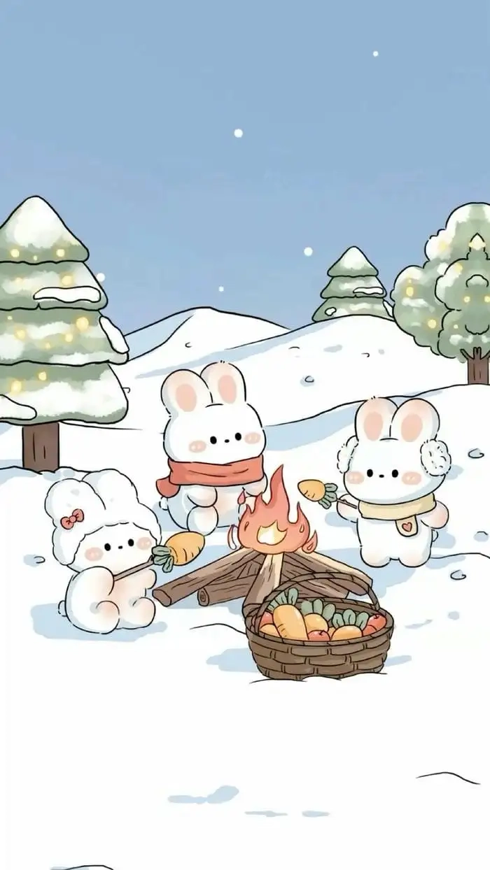 Con thỏ cute chibi nhỏ xinh dễ vẽ