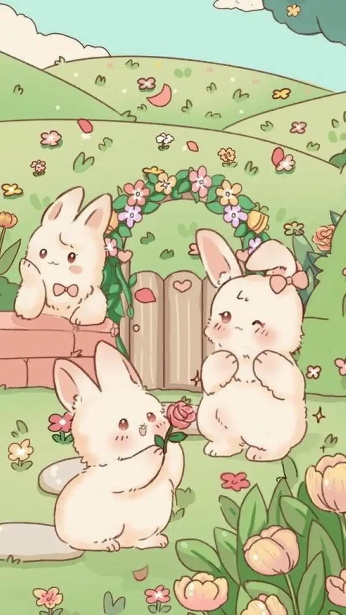 Thỏ cute chibi ngọt ngào như viên kẹo