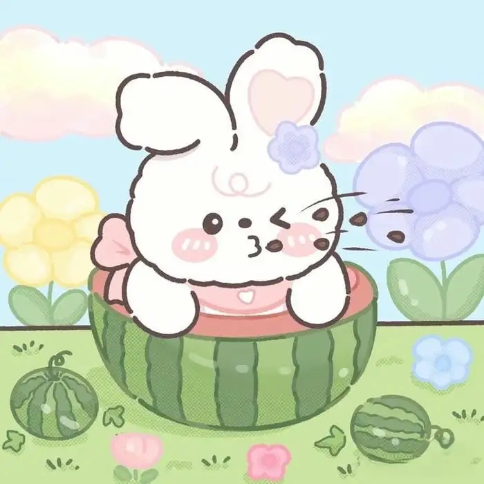 Chibi hình thỏ cute siêu dễ thương