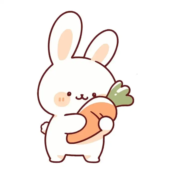 Anime chibi hình con thỏ cute dễ vẽ