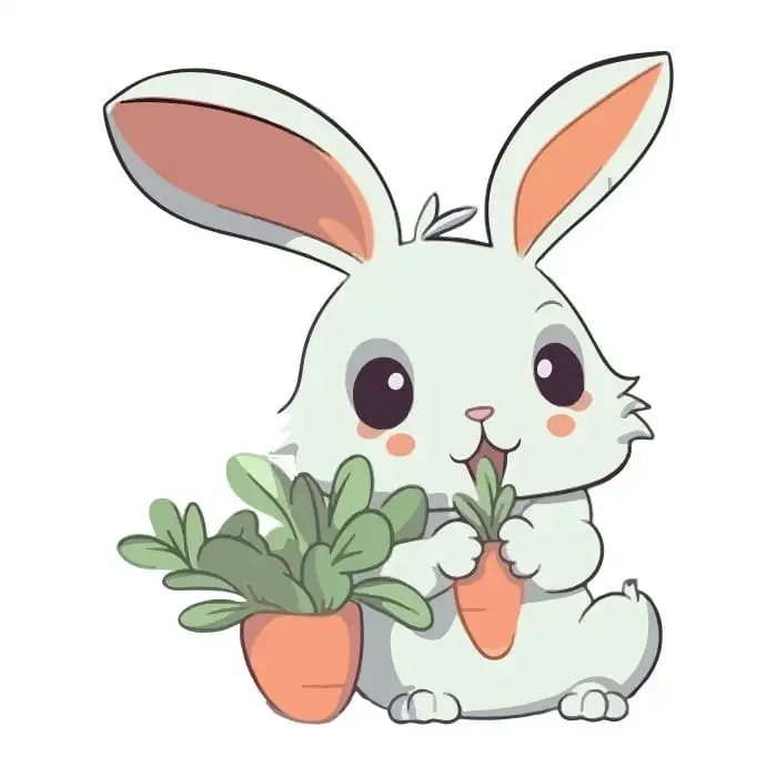 Chibi vẽ con thỏ cute mềm mại và đáng yêu