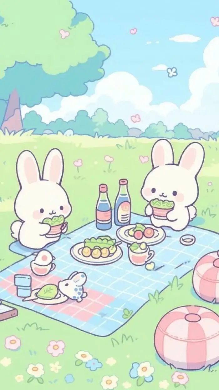 Con thỏ chibi cute như bước ra từ truyện tranh