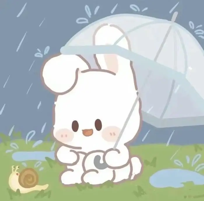 Hình con thỏ chibi đầy biểu cảm
