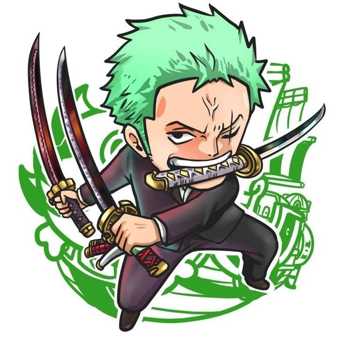 Zoro chibi png nền trong suốt tiện lợi