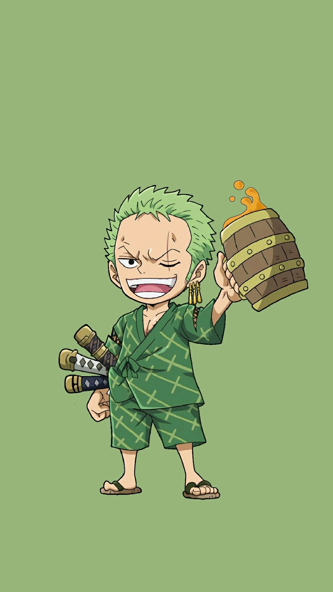 Hình Zoro chibi nhỏ nhắn mạnh mẽ
