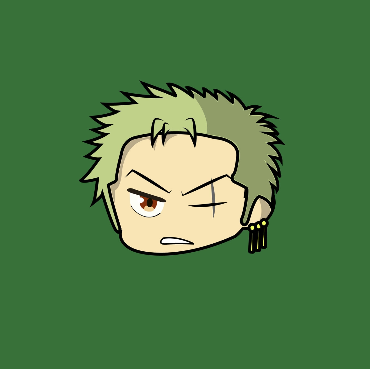 Vẽ Zoro chibi cute theo kiểu anime