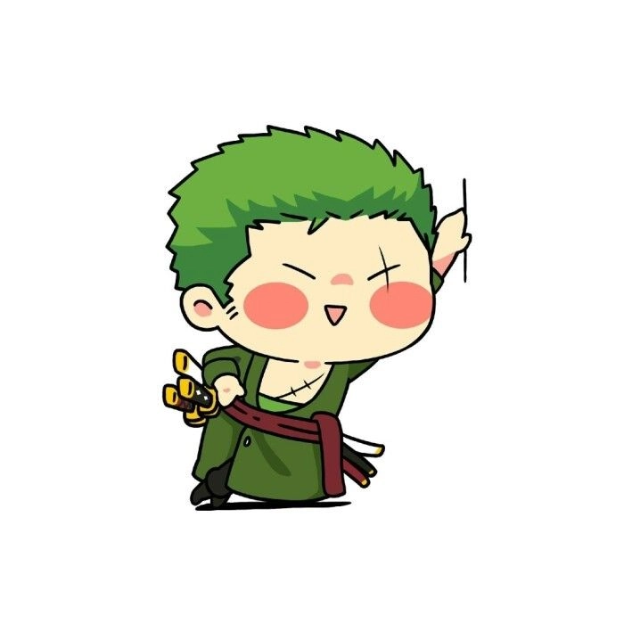Zoro chibi sticker siêu ngầu dán mọi nơi
