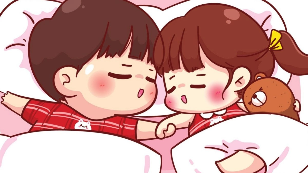 Hình chibi cặp đôi khiến người xem thích thú