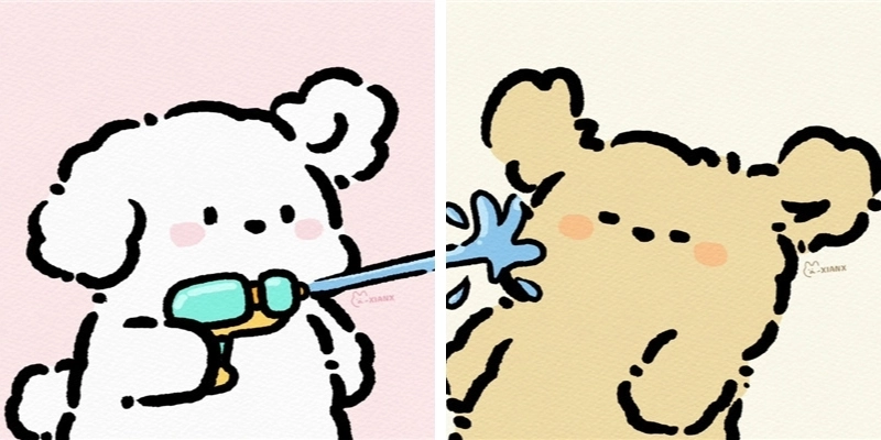 Ảnh đôi anime cute thể hiện tình cảm