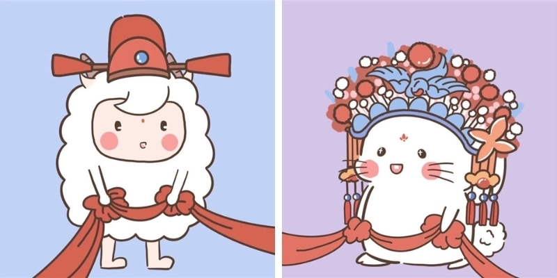 Ảnh chibi cặp đôi cute siêu dễ thương
