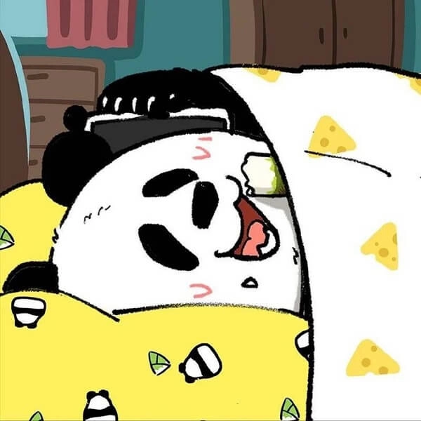 Avatar gấu dễ thương với nụ cười tinh nghịch