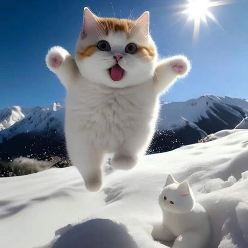 Avatar hình con mèo siêu dễ thương