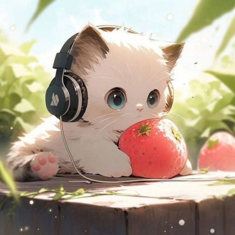 Avatar con mèo dễ thương dành cho đôi bạn