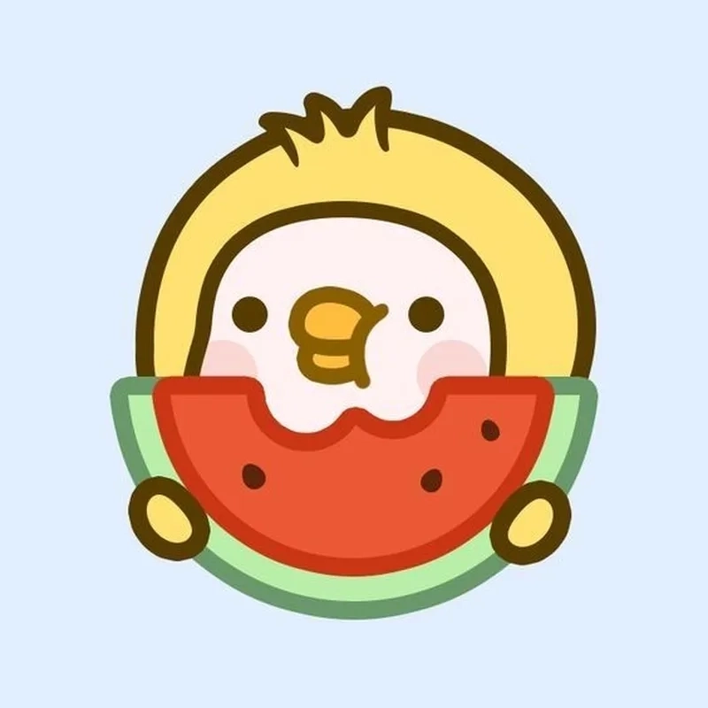 Dưa hấu cute màu sắc tươi tắn trẻ trung
