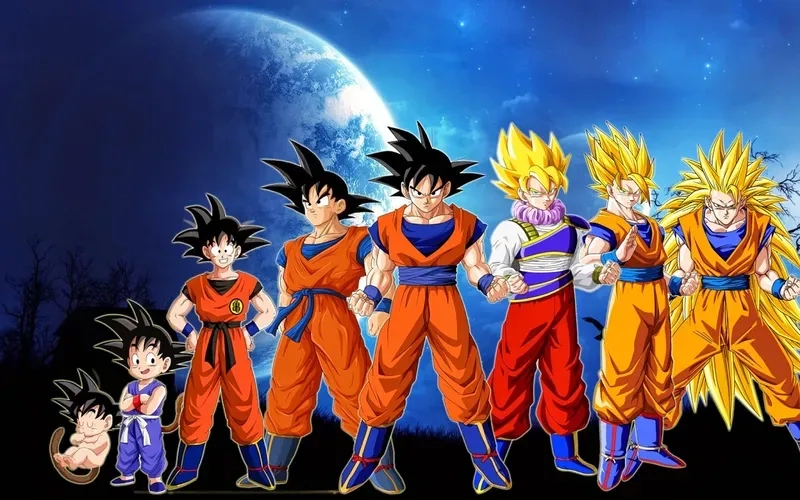 Hình anime Goku sinh động độc đáo