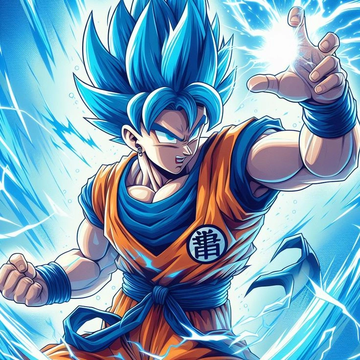 Ảnh anime Goku ngầu sắc nét sống động