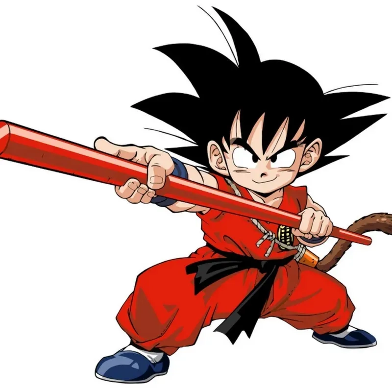 Hình ảnh Goku còn nhỏ dễ thương ngây thơ