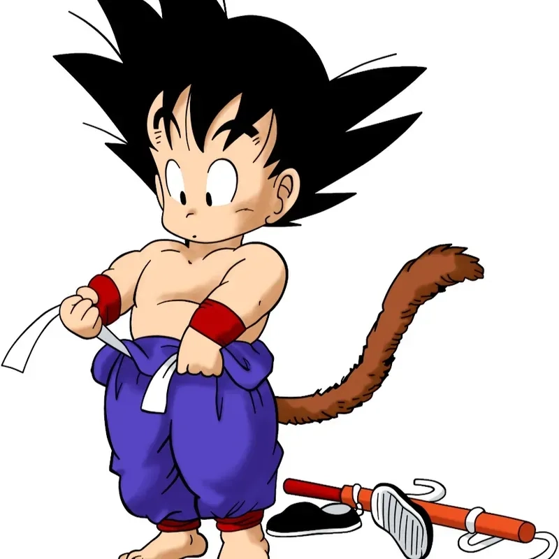 Hình Goku lúc nhỏ sinh động gần gũi