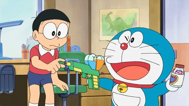 Hình Nobita cute sinh động đầy màu sắc