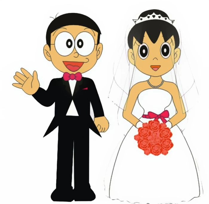 Hình ảnh của Nobita và Shizuka ngọt ngào