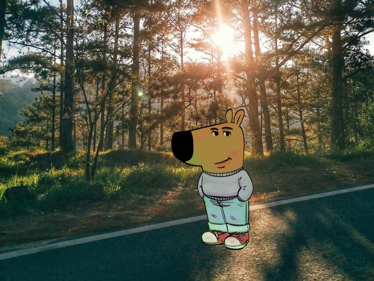 Chill guy sticker dán ở đâu cũng gây chấn động nhẹ