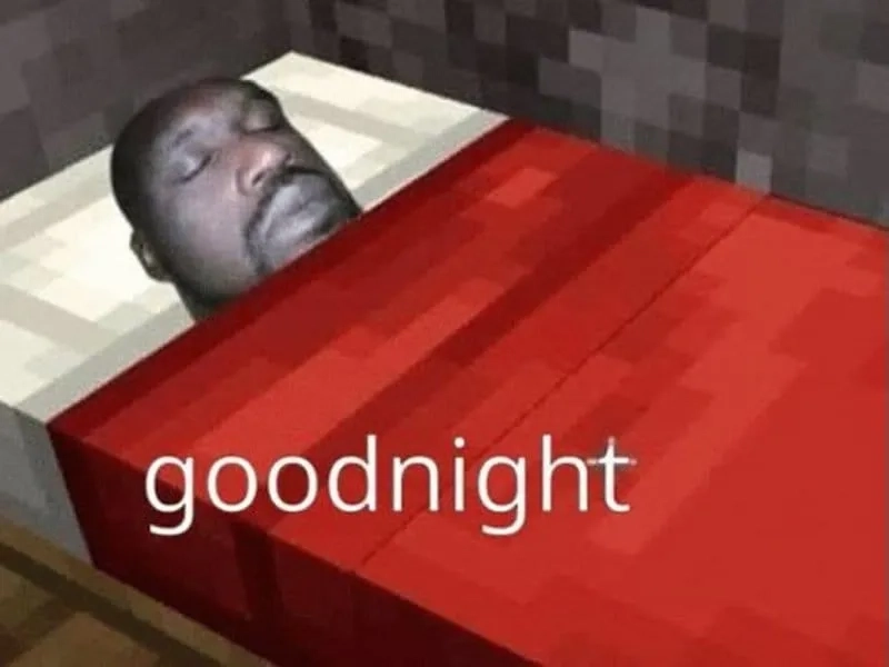 Meme ngủ ngon đầy niềm vui, cho giấc ngủ ngọt ngào.