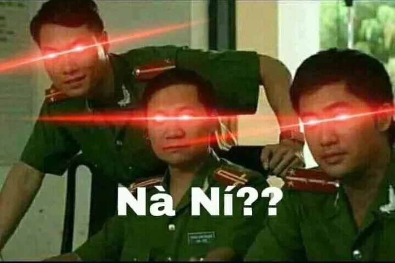 Meme công an, pha hài hước từ những người lính