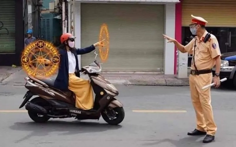 Meme công an tới, quyết liệt nhưng vui nhộn