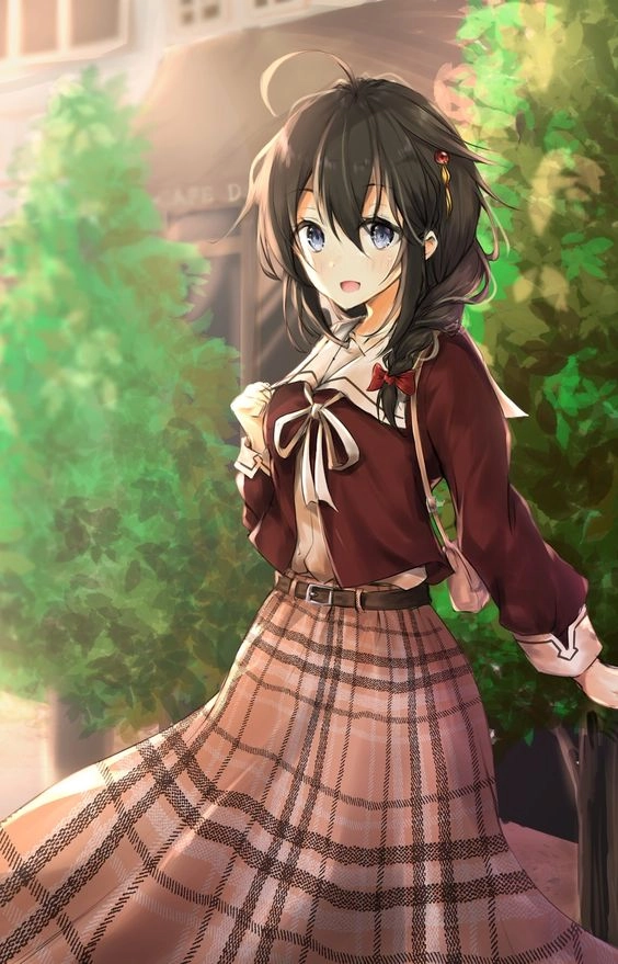 Hình nền anime nữ ngầu lạnh lùng mang vẻ đẹp bí ẩn