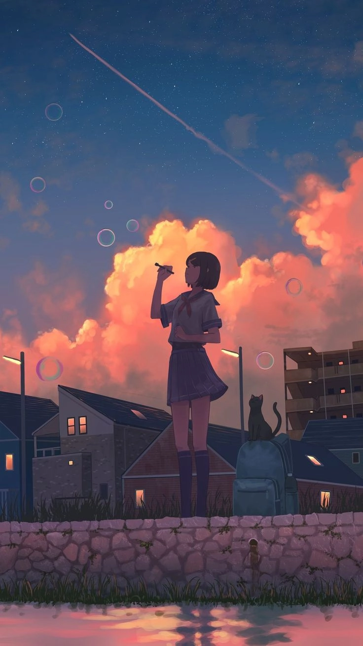 Hình nền anime đẹp nữ khiến tim tan chảy nhẹ nhàng
