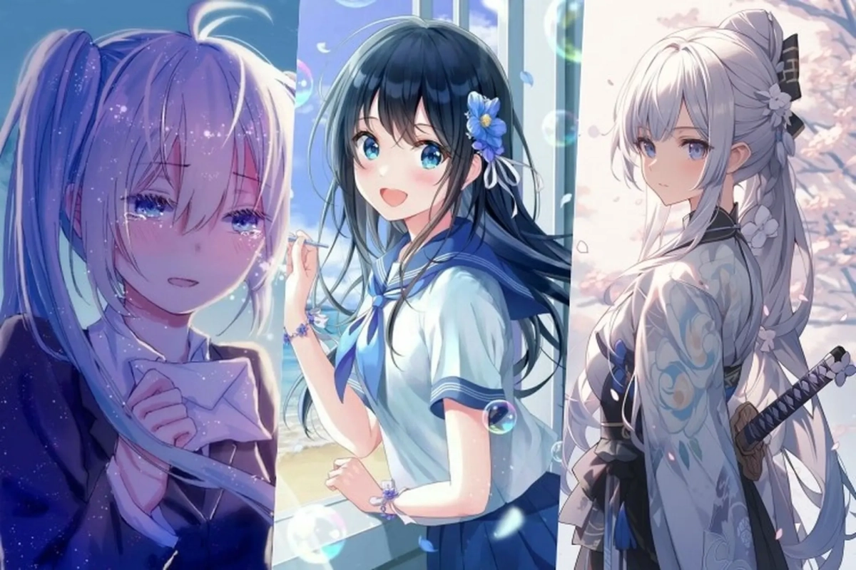 Hình nền anime nữ nhẹ nhàng mà cuốn hút ánh nhìn