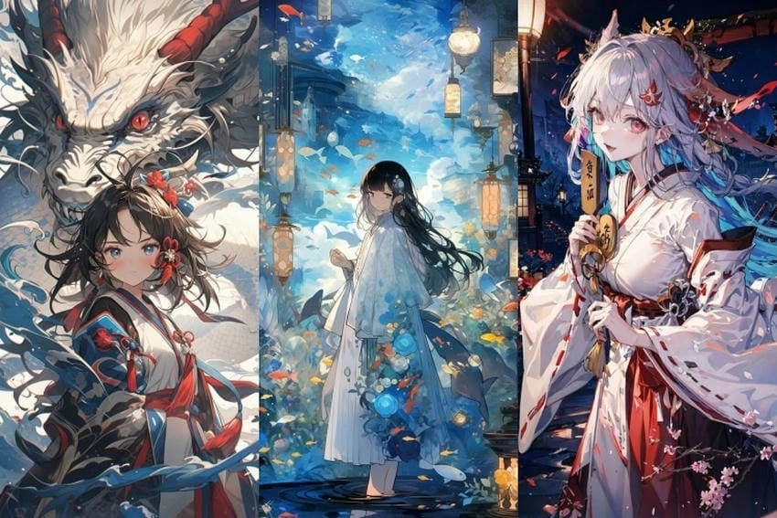 Hình nền máy tính anime ngầu nữ thần thái lạnh lùng
