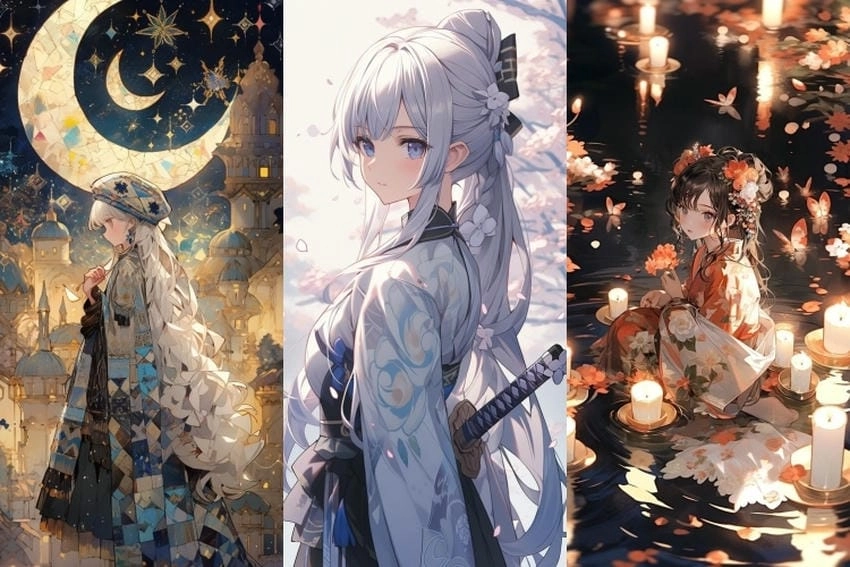 Hình nền máy tính anime nữ 4k sắc nét mê hồn