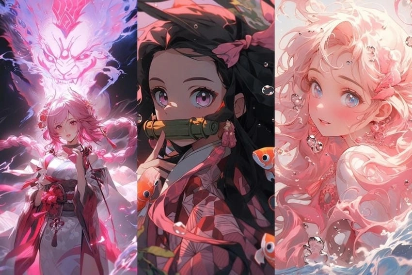 Hình nền anime cool ngầu nữ đẹp ngỡ ngàng ngơ ngác