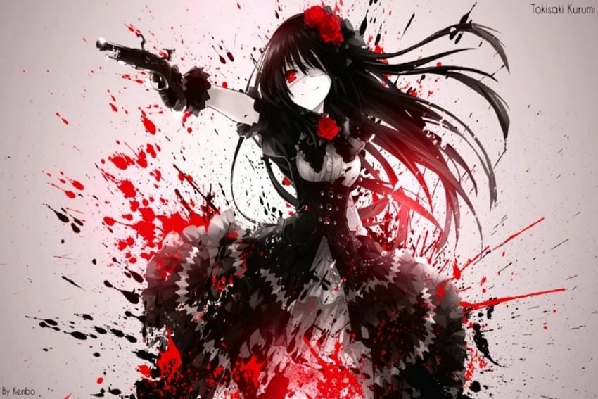 Hình nền anime ngầu lạnh lùng với ánh mắt sắc lạnh