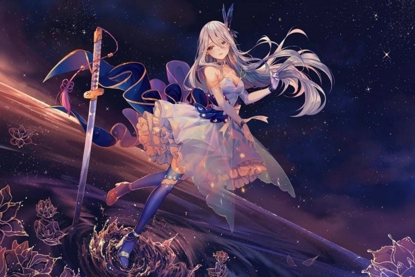 Hình nền anime ngầu nữ lạnh lùng như gió mùa đông