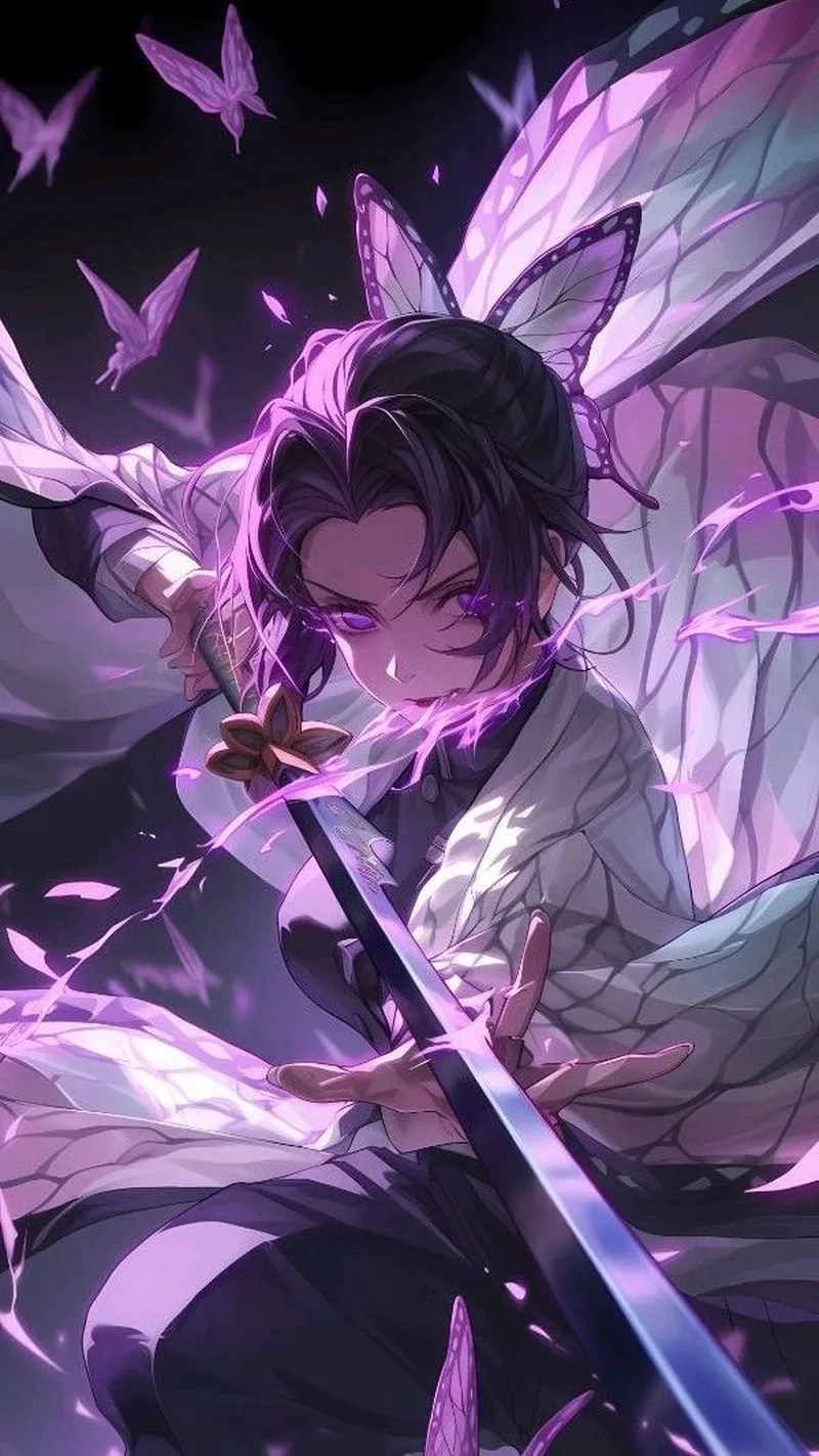 Ảnh Shinobu Kochou thanh thoát nhẹ nhàng cuốn hút